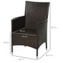 2 PC Rattan Chairs Set-Dark Coffee (FREE SHIPPING) Image 3