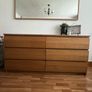 Ikea Malm dresser chest - Oak Finish Image 4