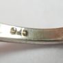 Vintage 925 Sterling Silver Three Stone Ring - size N - 5,2g Image 9