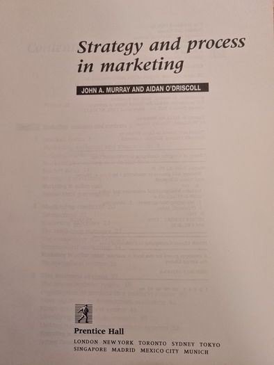 Strategy And Progress In Marketing. By John A Murry &aiden O Driscoll.