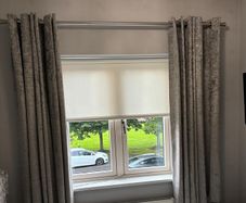 Crushed velvet curtains grey (Pole not included)