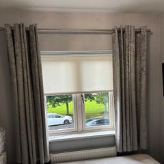 Crushed velvet curtains grey (Pole not included)