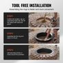 Fire Pit Ring Round 44 Inch Outer Steel Liner DIY Campfire Ring Firepit Image 5