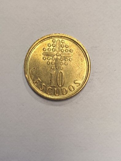 Portugal 10 escudos coin