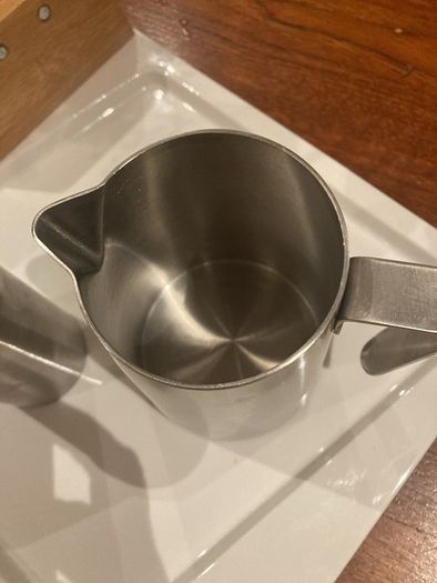 Zack 18 - 10 Stainless Steel Jug and Matching Sugar Holder with funnel