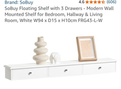 Grey 3x drawer hall table