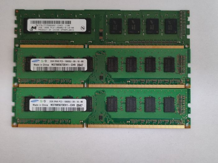 3x2 GB desktop memories