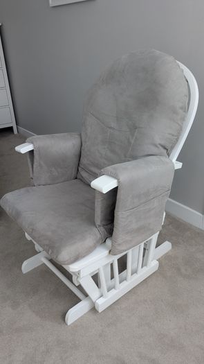 Maternity rocking chair and stool