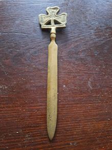 Brass letter opener