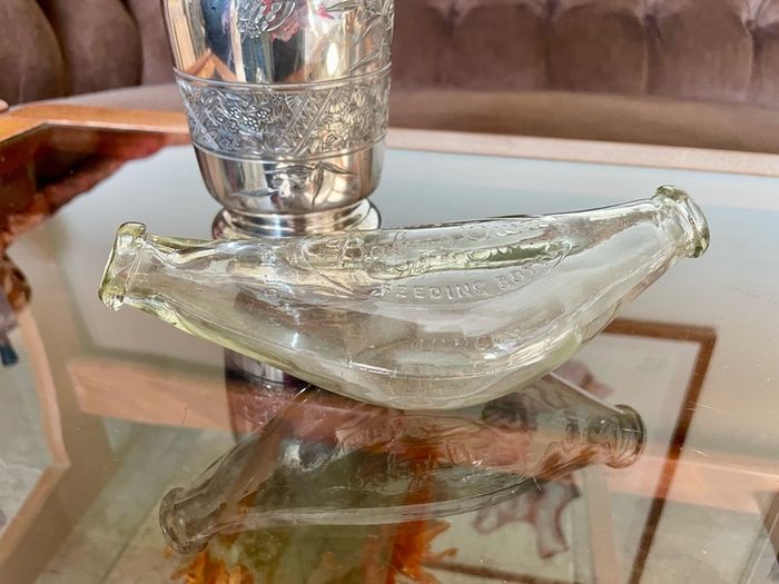 Vintage 1940s Babys Own The Hygienic Feeder Glass Baby Bottle