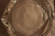 nice decorative ashtray x two, engraved with a H