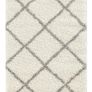 Modern Moroccan Design Rugs for Living Room, Bedroom, Hallway, 3 cm Thick Area Rugs, Diamond Ivory/Grey, 80x150cm (FREE POSTAGE) Image 3