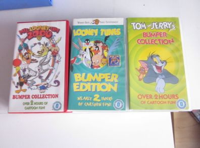 Bundle  Looney Tunes/ Tom&Jerry VHS Bumper Editions