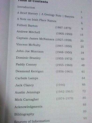 The Benbulbin barytes miners Ireland Sligo Irish local history