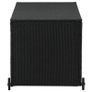 Garden Storage Box Black 120x65x61 cm Poly Rattan Image 3