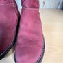 Fatface Knee Length Leather Boots Bellona Boot Burgandy Red size EU 38 UK 5 Image 7