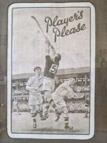 Framed Vintage Player's advert