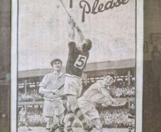 Framed Vintage Player's advert