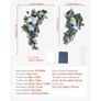 Artificial Wedding Arch Flowers Kit Blue With 2 Pcs Flowers 2 Pcs Drapes Image 5
