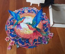 Mandala Hummingbird 300 pcs Wooden Puzzle