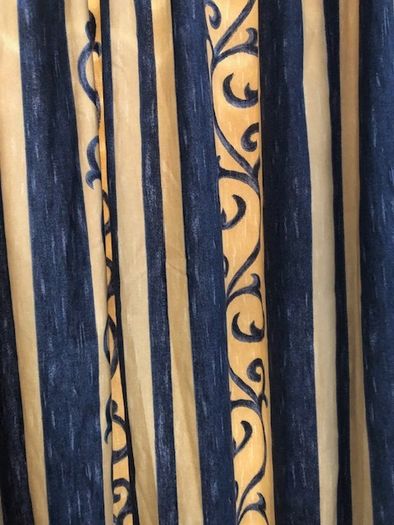 Lined curtain. Vintage fabric