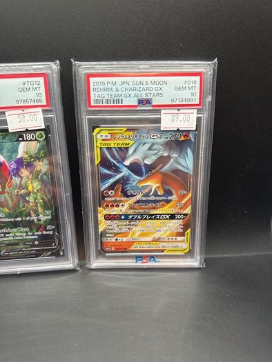 Orbeetle V Tg12/Tg30 Psa 10 | Reshiram & Charizard Gx 016/173 Psa 10 Pokemon Cards