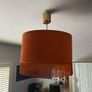 Gorgeous Velvet Burnt Orange Lampshade Image 3