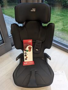 Britax Romer Kidfix i-Size Car Booster Seat Black with XP Pad & SICT - High Back Booster Child Seat