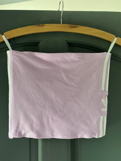 ADIDAS 3 stripe ladies pink bandeau size 6