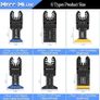 55PCS Titanium Multi Tool Blades, Universal Oscillating Multitool Blades for Wood Plastics Metal Cutting, Quick Release Oscillating Tool Accessories Compatible with DeWalt Makita Dremel and More Image 2
