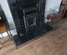 Extendable fireguard/nursery guard. Mothercare. Black