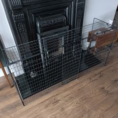 Extendable fireguard/nursery guard. Mothercare. Black