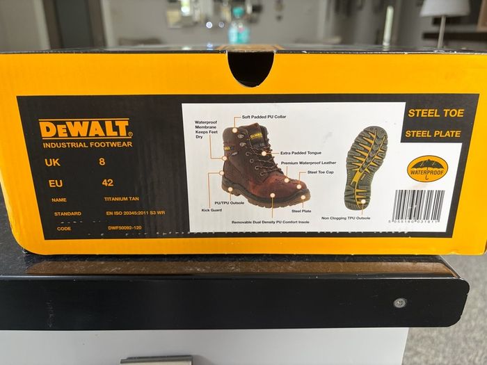 DeWALT Titanium S3 Waterproof Tan Safety Boots