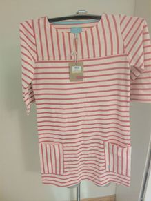 BNWT Joules cotton pink girl's dress age 9-10 Postage included
