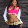 retro  style pullover crop  top zipper size 10-12 12-14 Image 7