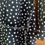 Paul Costelloe Navy Polka Dot Dress Image 4