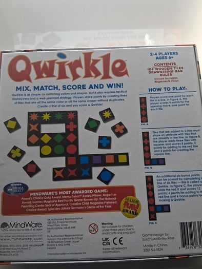 MindWare Qwirkle Tile Board Game