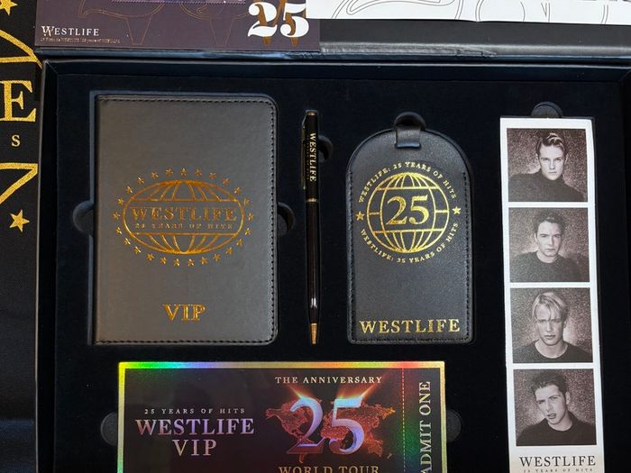 Westlife Anniversary VIP Box Set, Lanyard, Bag & An Post Stamps