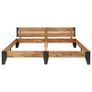 Bed Frame Solid Acacia Wood with Brushed Finish 180x200 cm Image 3