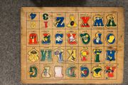 Wooden alphabet jigsaw