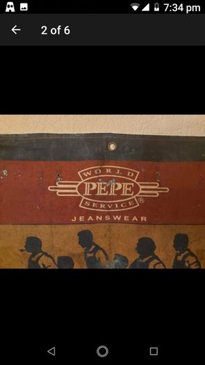 Vintage Pepe Jeans Shop Advertising