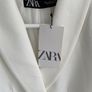 blazer Bnwt Zara longline ivory cream shade size large Image 7