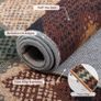 Boho Runner Rugs for Hallway Non Slip 60x180cm, Geometric Washable Kitchen Carpet Runner, Bohemian Long Hall Rug for Entryway Bedroom Laundry Living Room, Low Pile Non Shedding, Brown Green Image 3