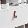 Shoe Bench White with 2 drawers Image 3