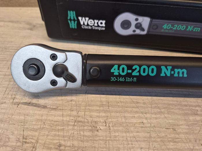 Wera Click-Torque C3 Set Torque Wrench Set, 40 To 200 Nm, 1/2 in Drive