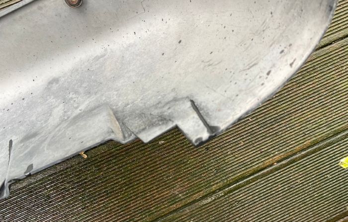 Original OEM 1986 BMW E30 Front Spoiler Lip Skid Apron and Engine Pan 51 71 1933 492.9 P