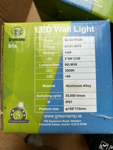 led wall lights outdoor exterior and PIR sensors