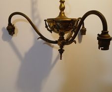 Brass chandelier
