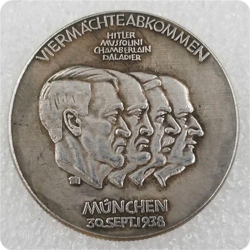 Ww2 Mark German Coin  Hitler Luftwaffe Swastika Nazi Warplane  Reichsmark