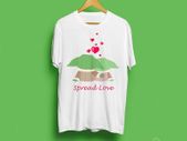 Baby yoda spread love t-shirt for adults and kids